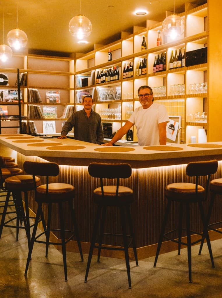The Analogue Room team behind the bar in Solvang